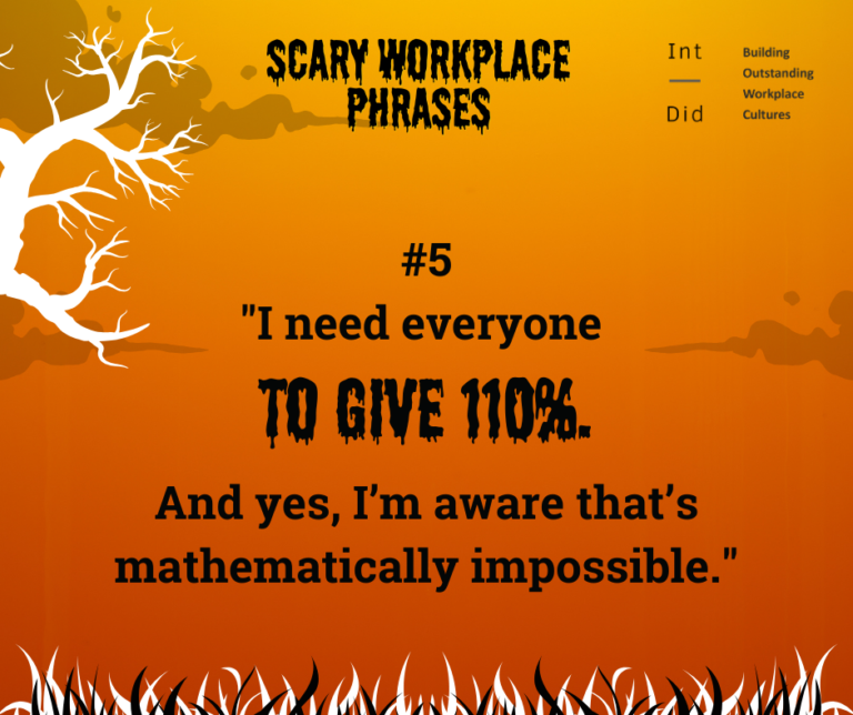 Scary phrases and sentences at work illustration