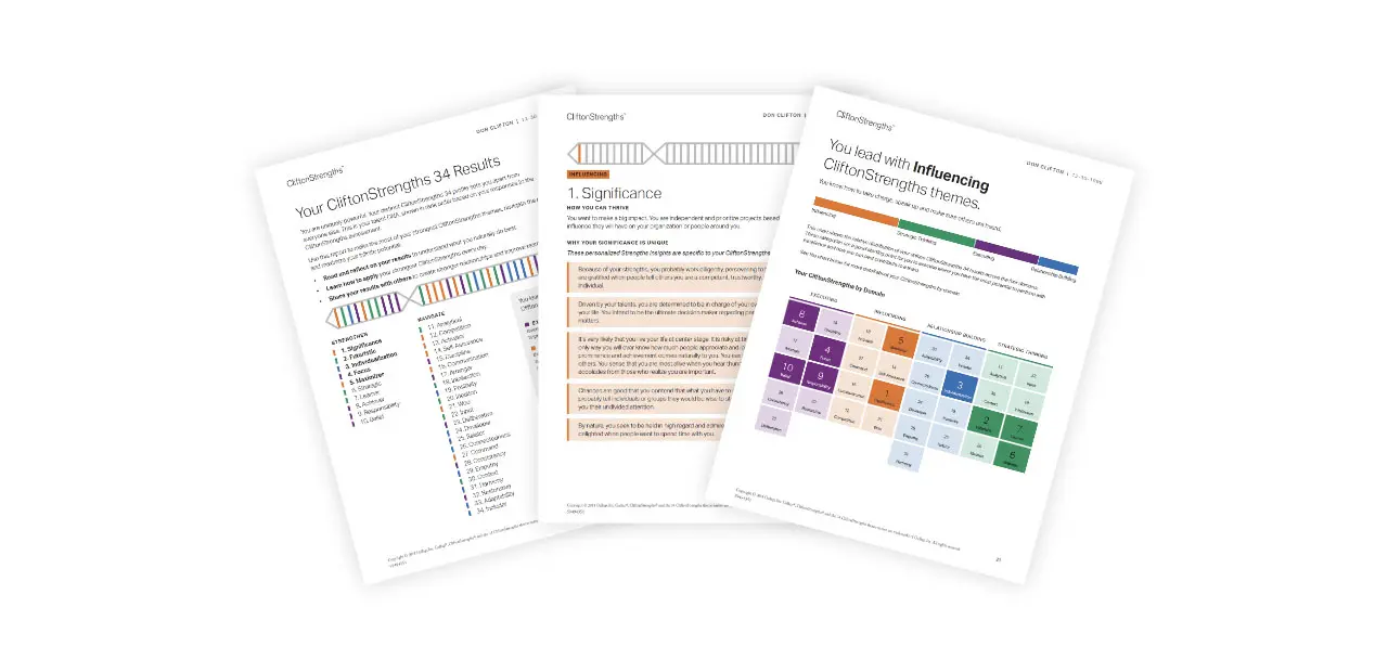 cliftonstrengths reports