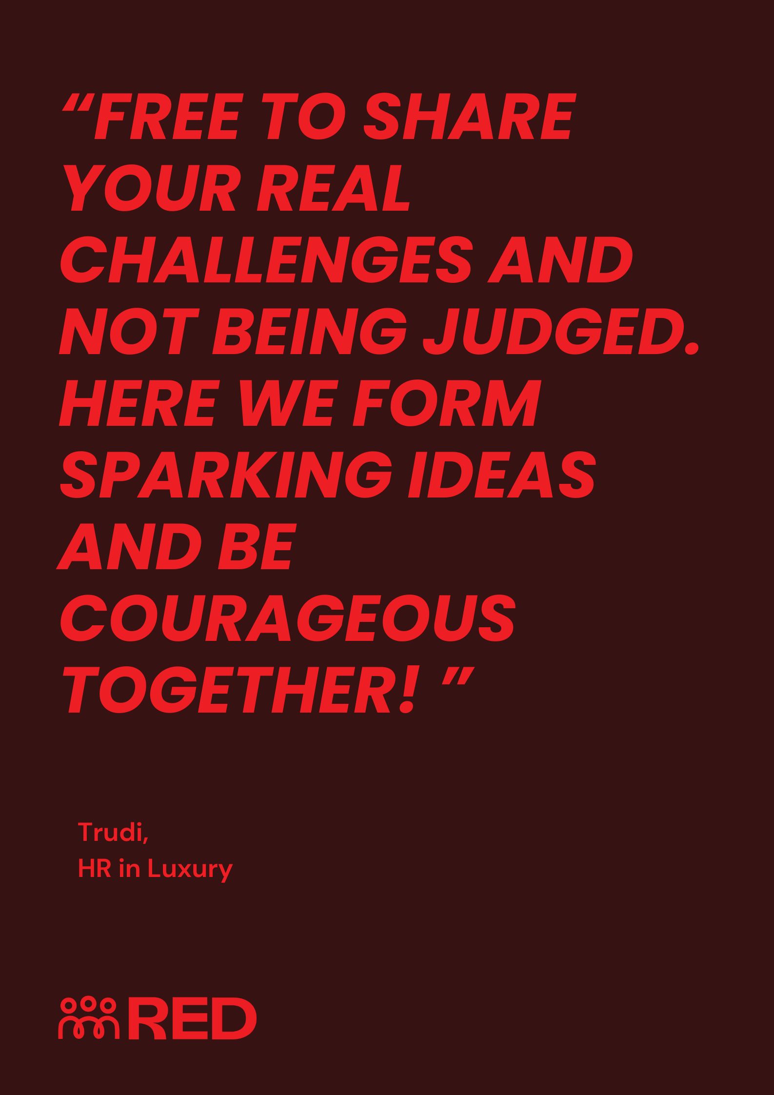 A Safe Space to Be Real: The Courage to Share Challenges