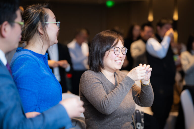 Participants Laughing during training