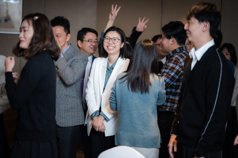 Participants laughing and enjoying the training