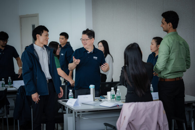 Training participants exchanging ideas