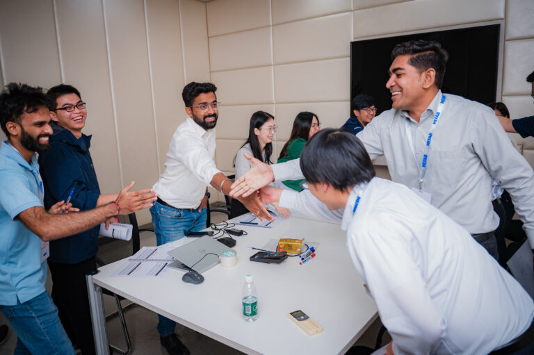 Participants closing a deal