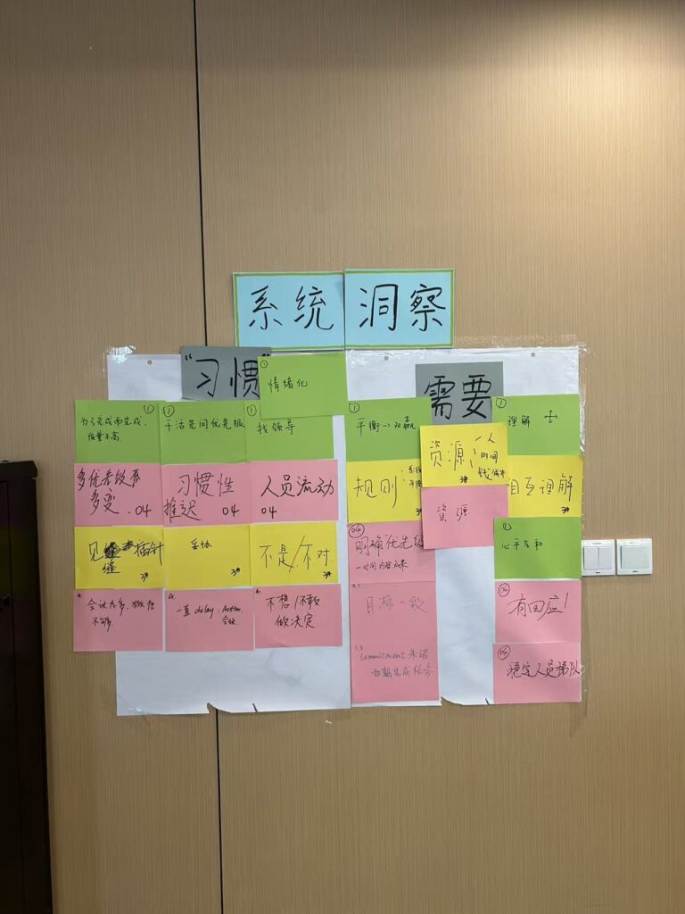 Team coaching case study in China workshop