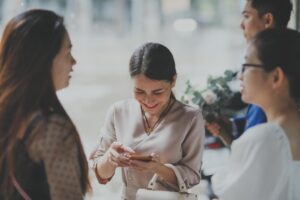 business networking event and one-minute pitching session